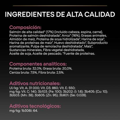 Pro Plan Dog Medium Puppy Sensitive Skin Salmón Pienso para Perros PRO PLAN Mascotas-Ávila