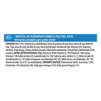 Pro Plan LiveClear Sterilised 7+ Senior Pavo Pienso Reduce Alérgenos sobre el Pelo del Gato PRO PLAN Mascotas-Ávila