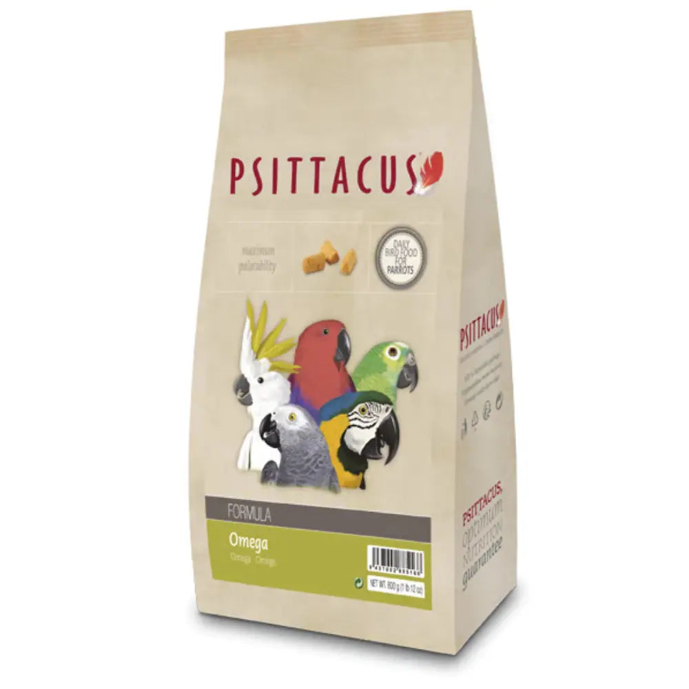 Psittacus Pienso Formula Omega 800 g PSITTACUS Mascotas-Ávila