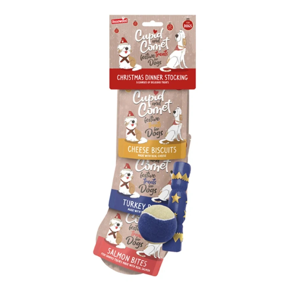 Rosewood Christmas Dinner Stocking Snack Blando de Navidad para Perros ROSEWOOD Mascotas-Ávila