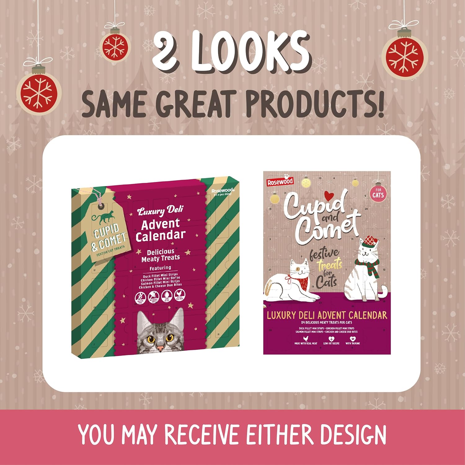 Rosewood Snack Cat Navidad Calendario Adviento 70gr ROSEWOOD Mascotas-Ávila