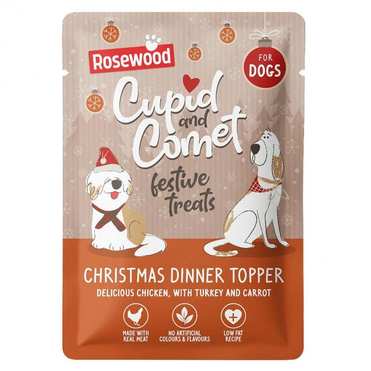 Rosewood Snack Dog Navidad Cena de Navidad Topper 85 g ROSEWOOD Mascotas-Ávila