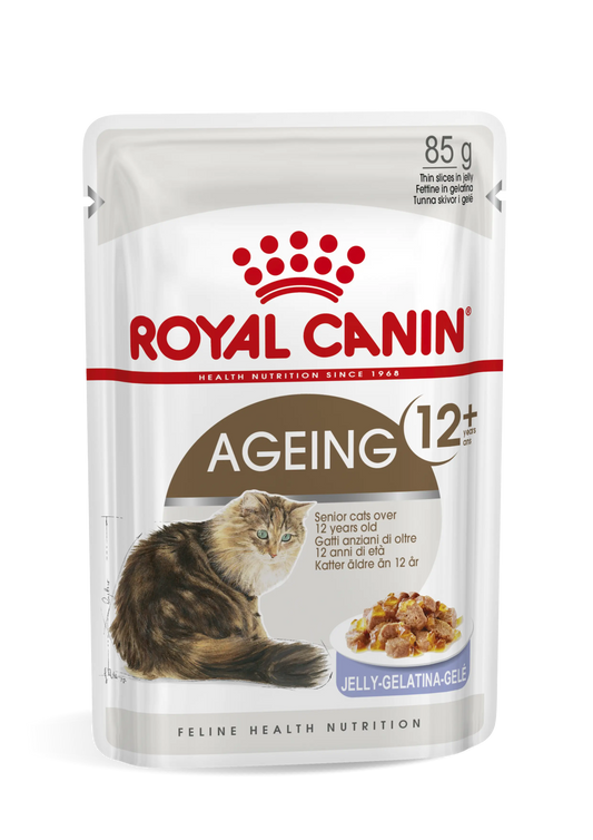 Royal Canin Ageing 12+ Gelatina 85 g Alimento Húmedo para Gatos ROYAL CANIN Mascotas-Ávila