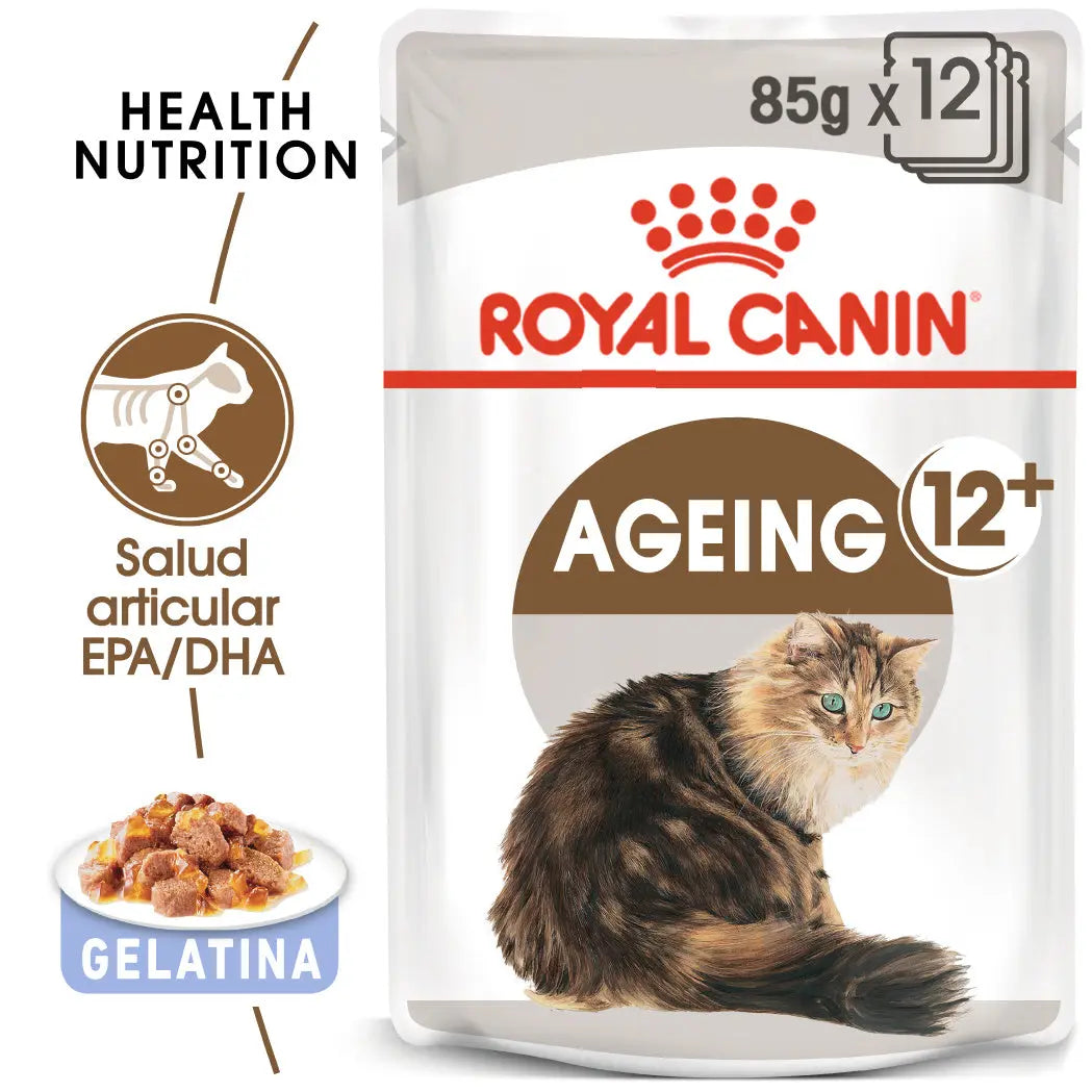 Royal Canin Ageing 12+ Gelatina 85 g Alimento Húmedo para Gatos ROYAL CANIN Mascotas-Ávila