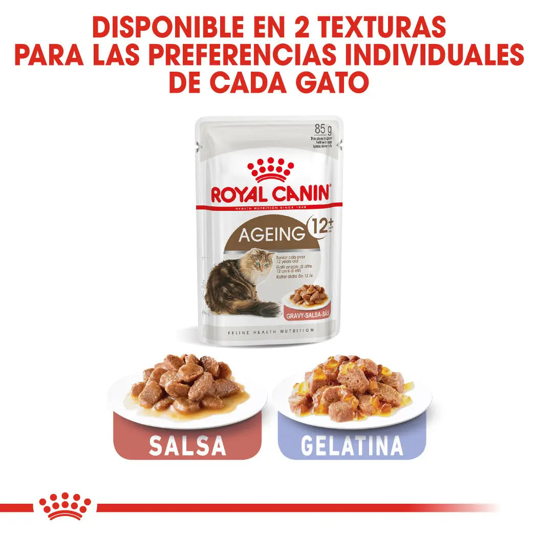 Royal Canin Ageing 12+ en Salsa 85 g Alimento Húmedo para Gatos ROYAL CANIN Mascotas-Ávila