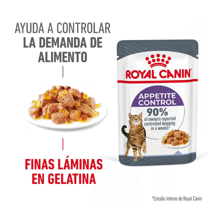 Royal Canin Appetite Control Finas Láminas en Gelatina 85 g Húmedo para Gatos ROYAL CANIN Mascotas-Ávila