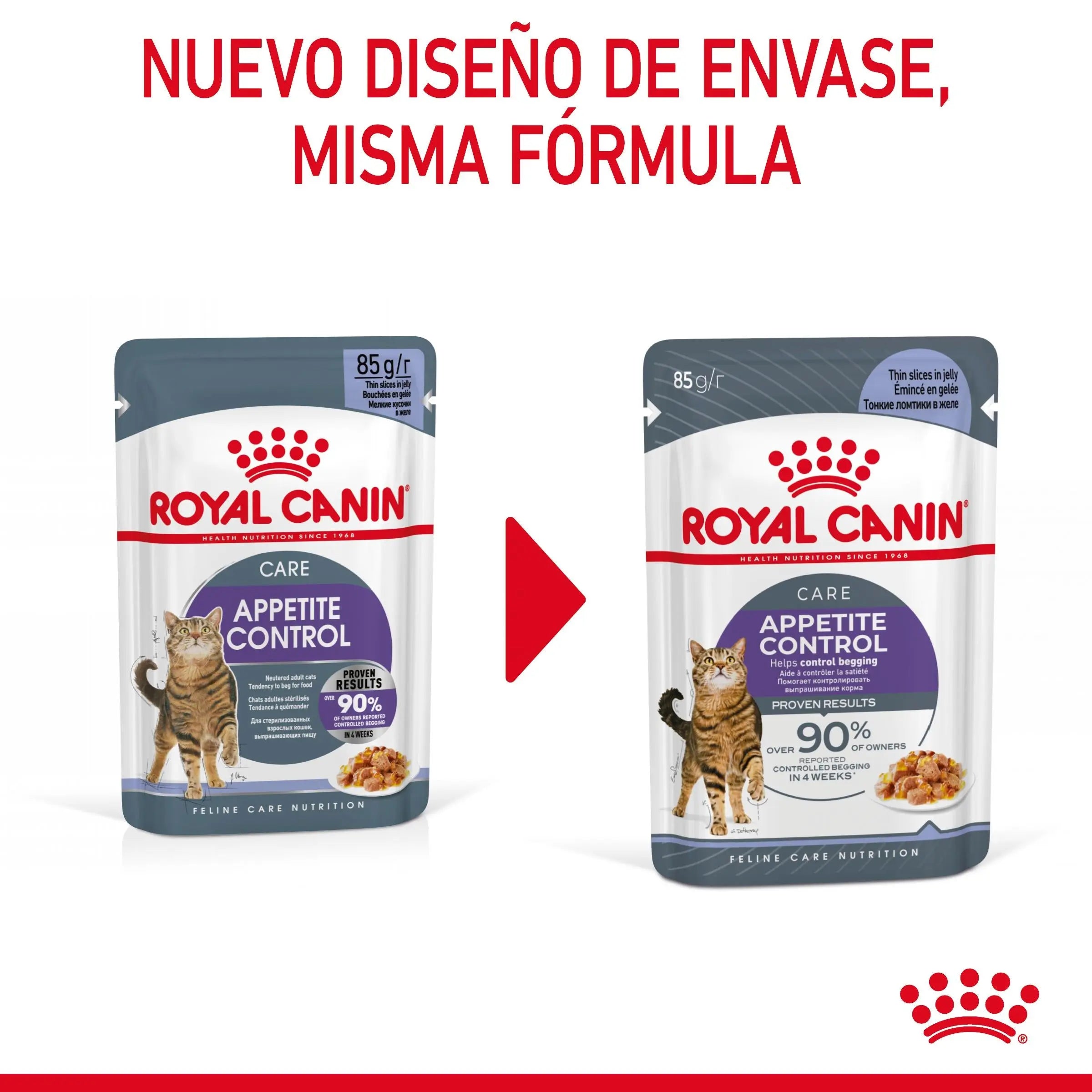 Royal Canin Appetite Control Finas Láminas en Gelatina 85 g Húmedo para Gatos ROYAL CANIN Mascotas-Ávila