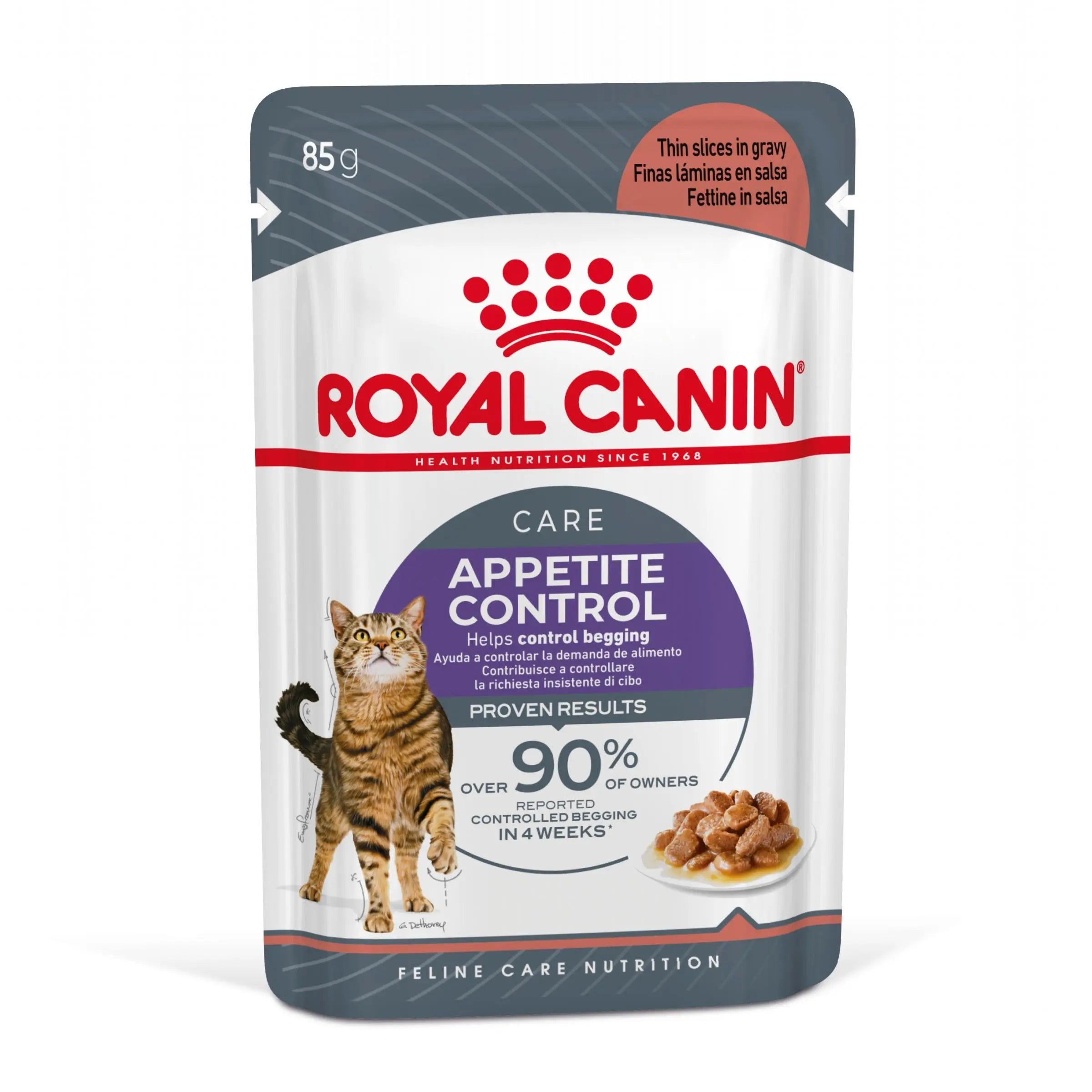 Royal Canin Appetite Control Finas Láminas en Salsa 85 g Comida Húmeda para Gatos ROYAL CANIN Mascotas-Ávila