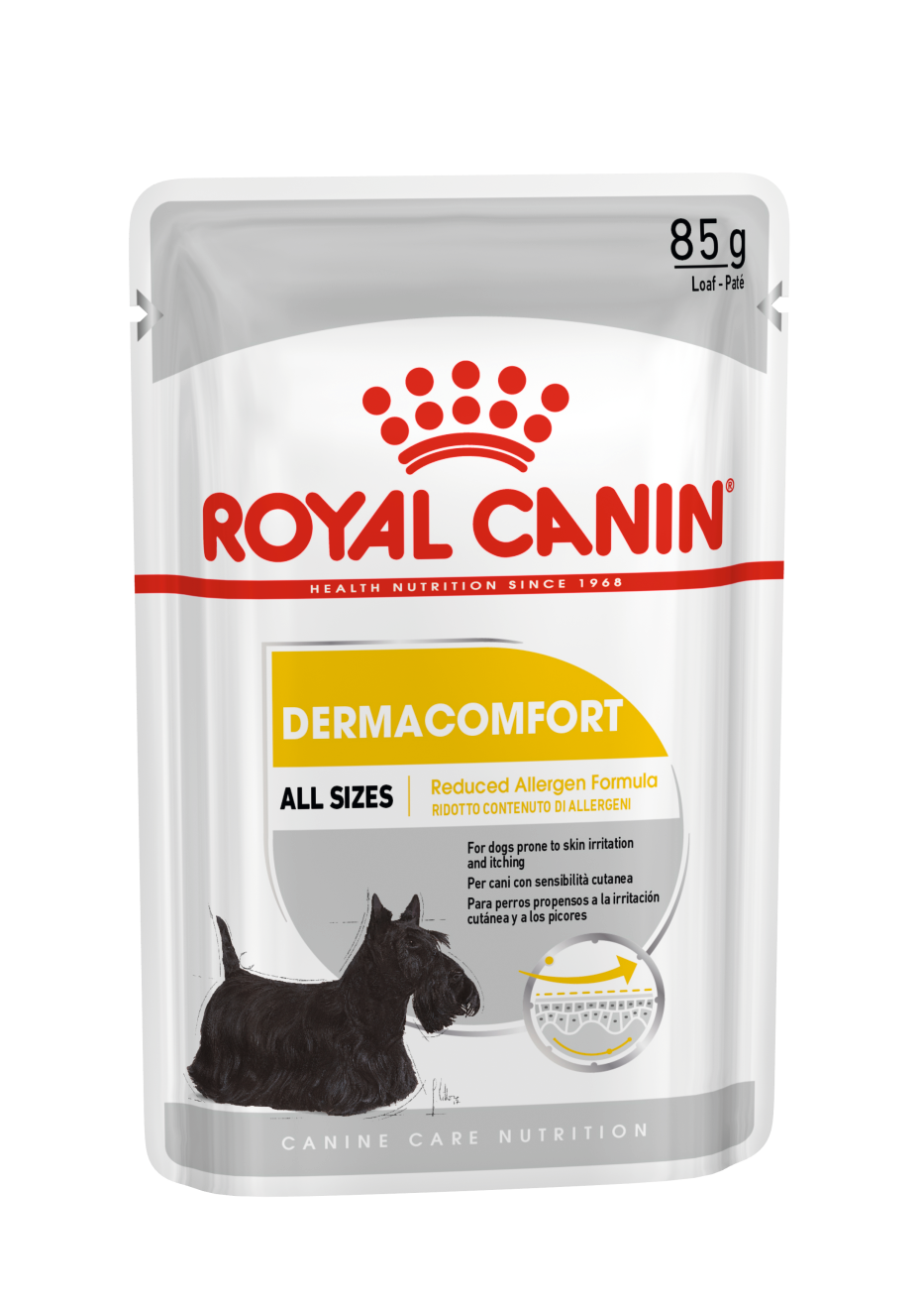 Royal Canin Dermacomfort Care Paté 85 g Comida Húmeda para Perros ROYAL CANIN Mascotas-Ávila