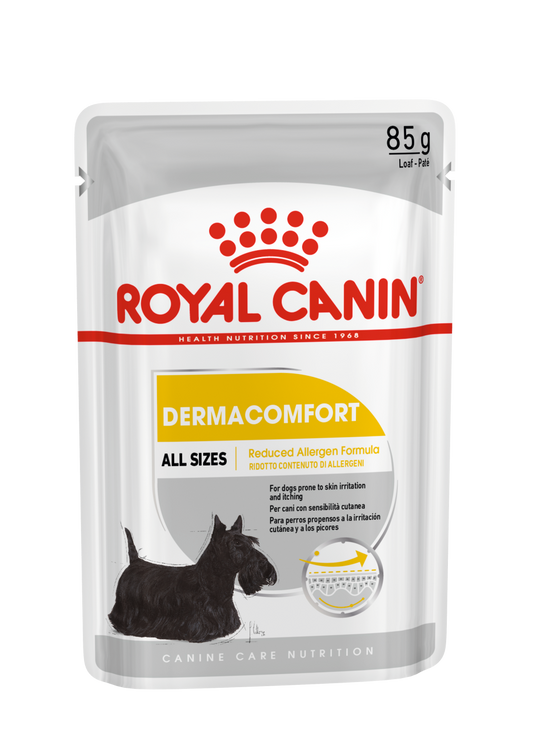 Royal Canin Dermacomfort Care Paté 85 g Comida Húmeda para Perros ROYAL CANIN Mascotas-Ávila