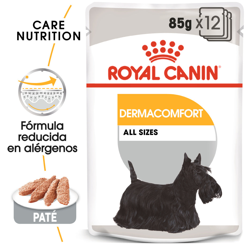 Royal Canin Dermacomfort Care Paté 85 g Comida Húmeda para Perros ROYAL CANIN Mascotas-Ávila