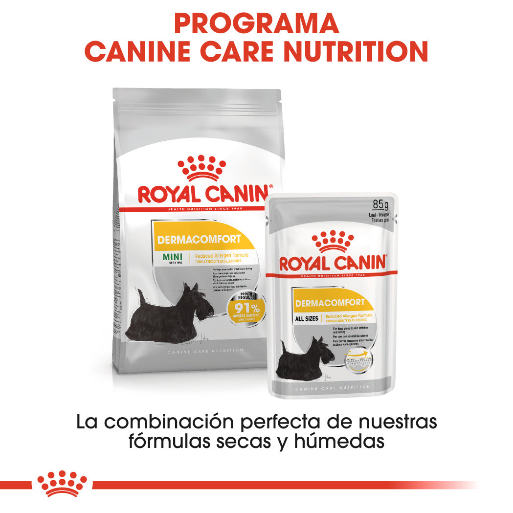 Royal Canin Dermacomfort Care Paté 85 g Comida Húmeda para Perros ROYAL CANIN Mascotas-Ávila