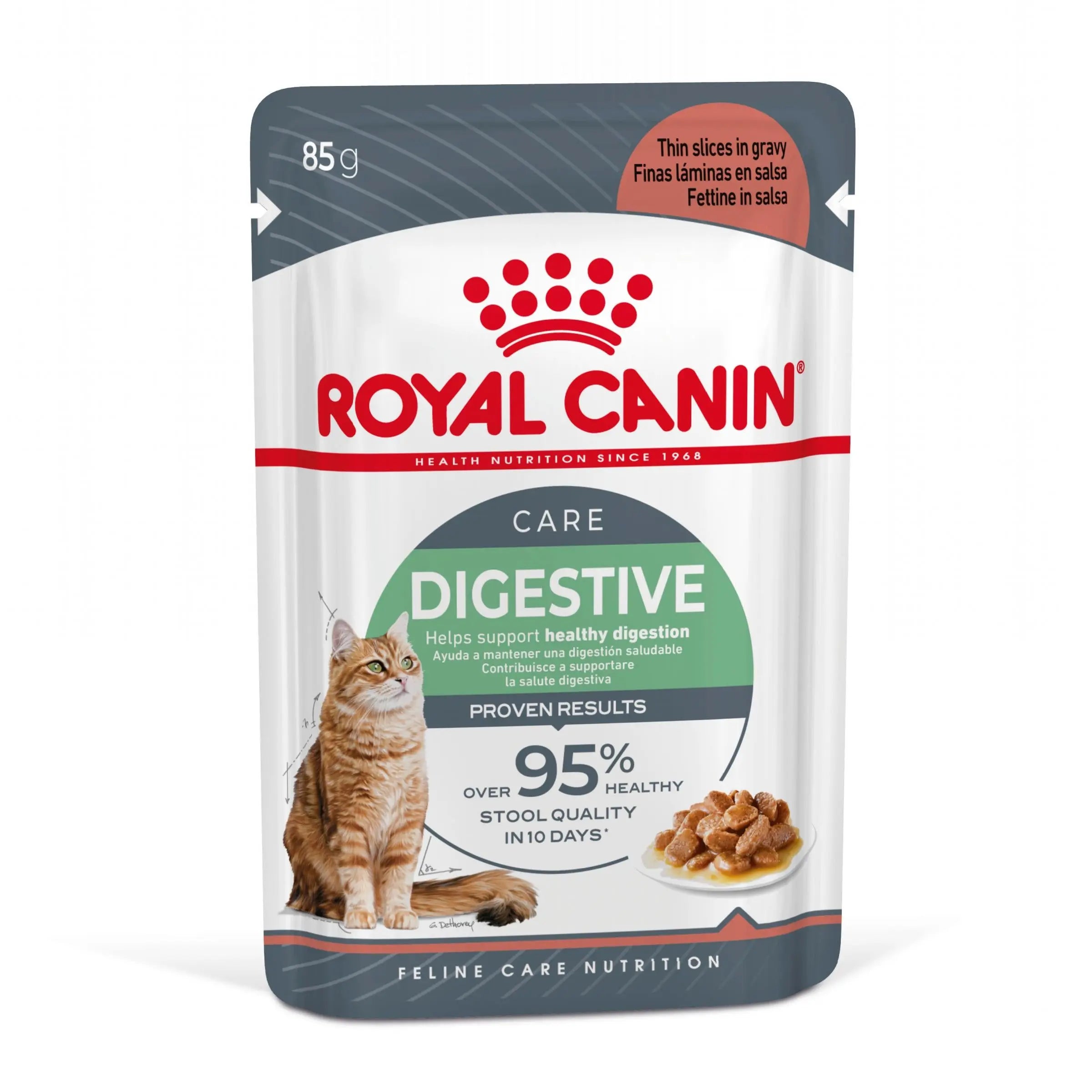 Royal Canin Digestive Care Finas Láminas en Salsa 85 g Húmedo para Gatos ROYAL CANIN Mascotas-Ávila
