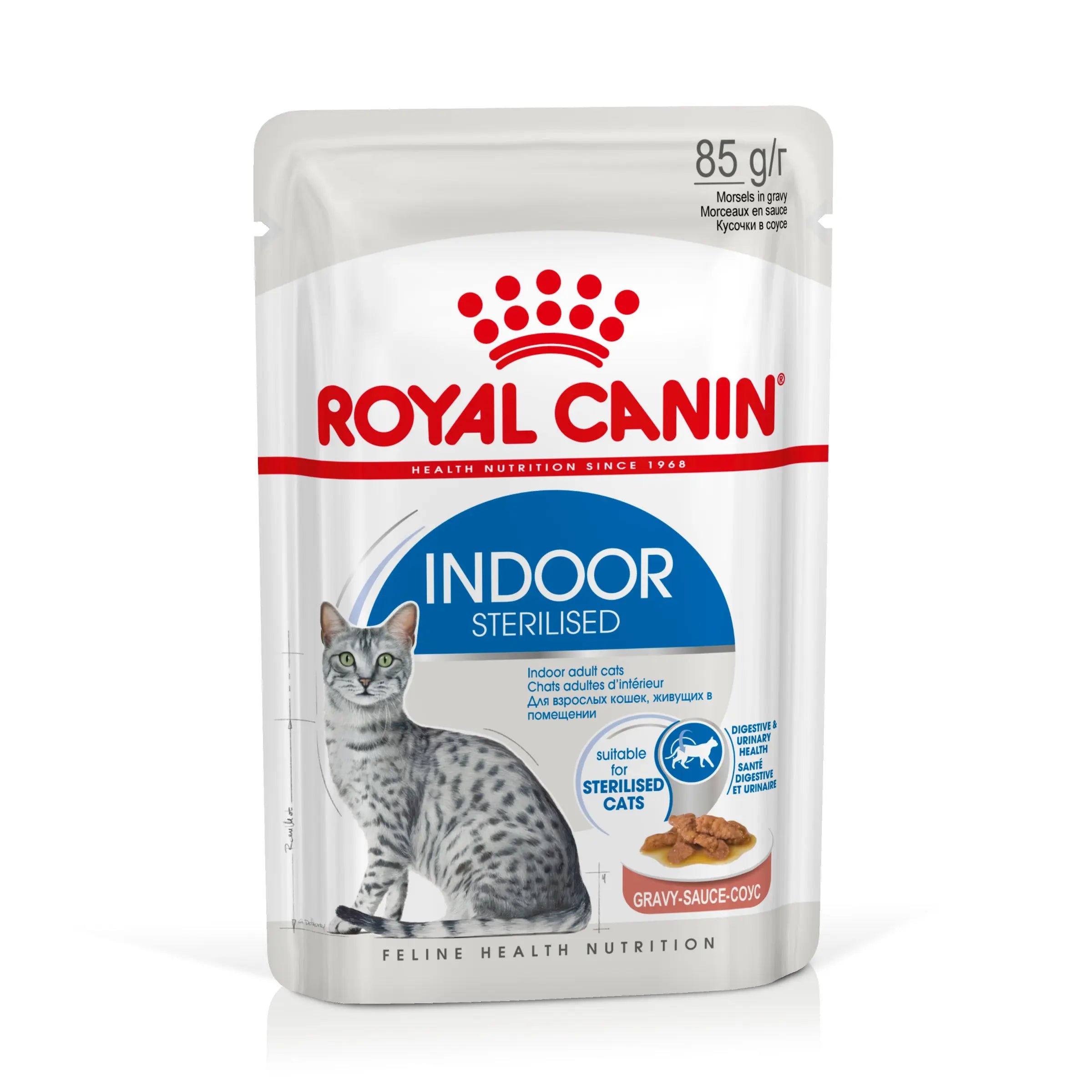 Royal Canin Indoor Sterilized 85 g Comida Húmeda en Salsa para Gatos ROYAL CANIN Mascotas-Ávila