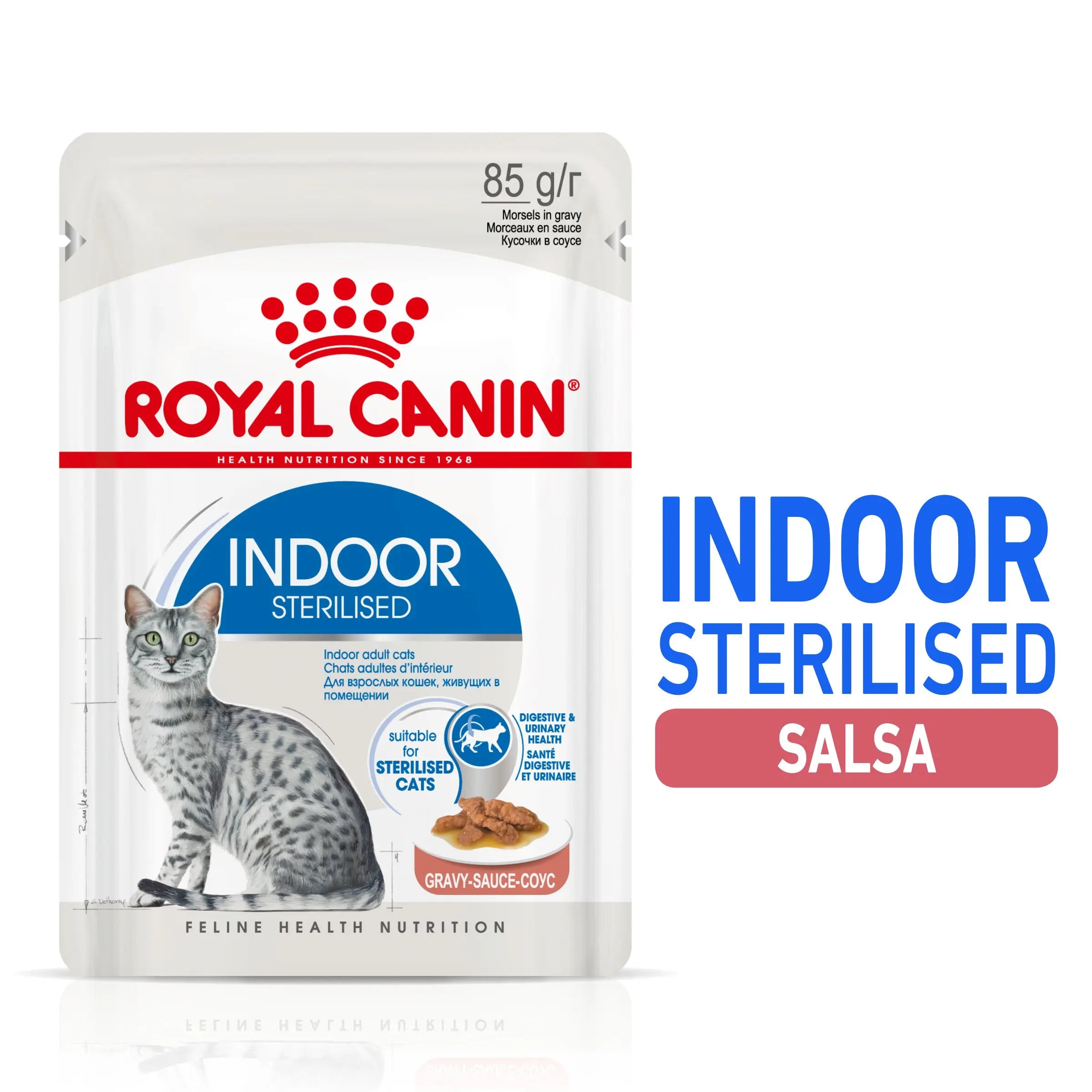 Royal Canin Indoor Sterilized 85 g Comida Húmeda en Salsa para Gatos ROYAL CANIN Mascotas-Ávila
