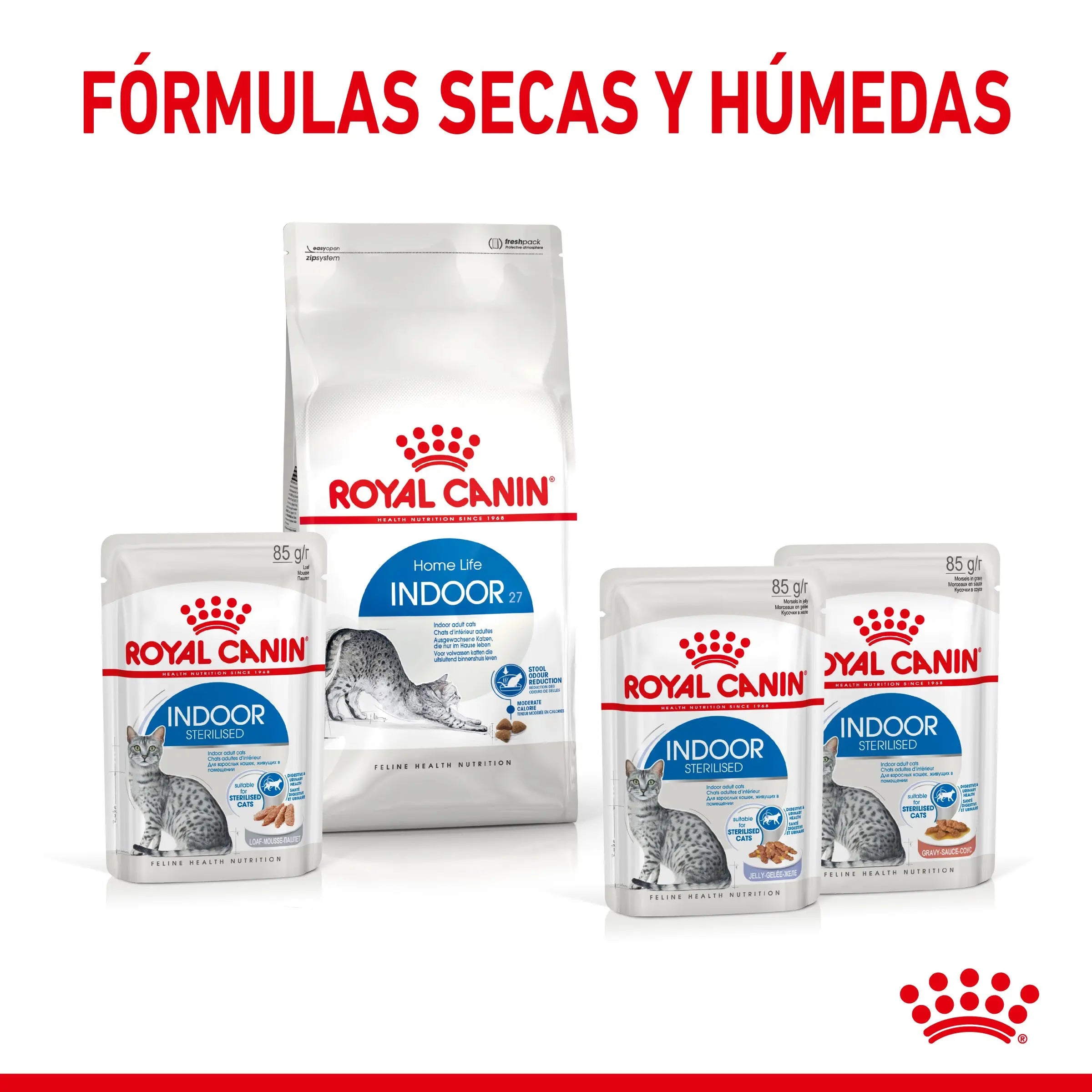 Royal Canin Indoor Sterilized 85 g Comida Húmeda en Salsa para Gatos ROYAL CANIN Mascotas-Ávila