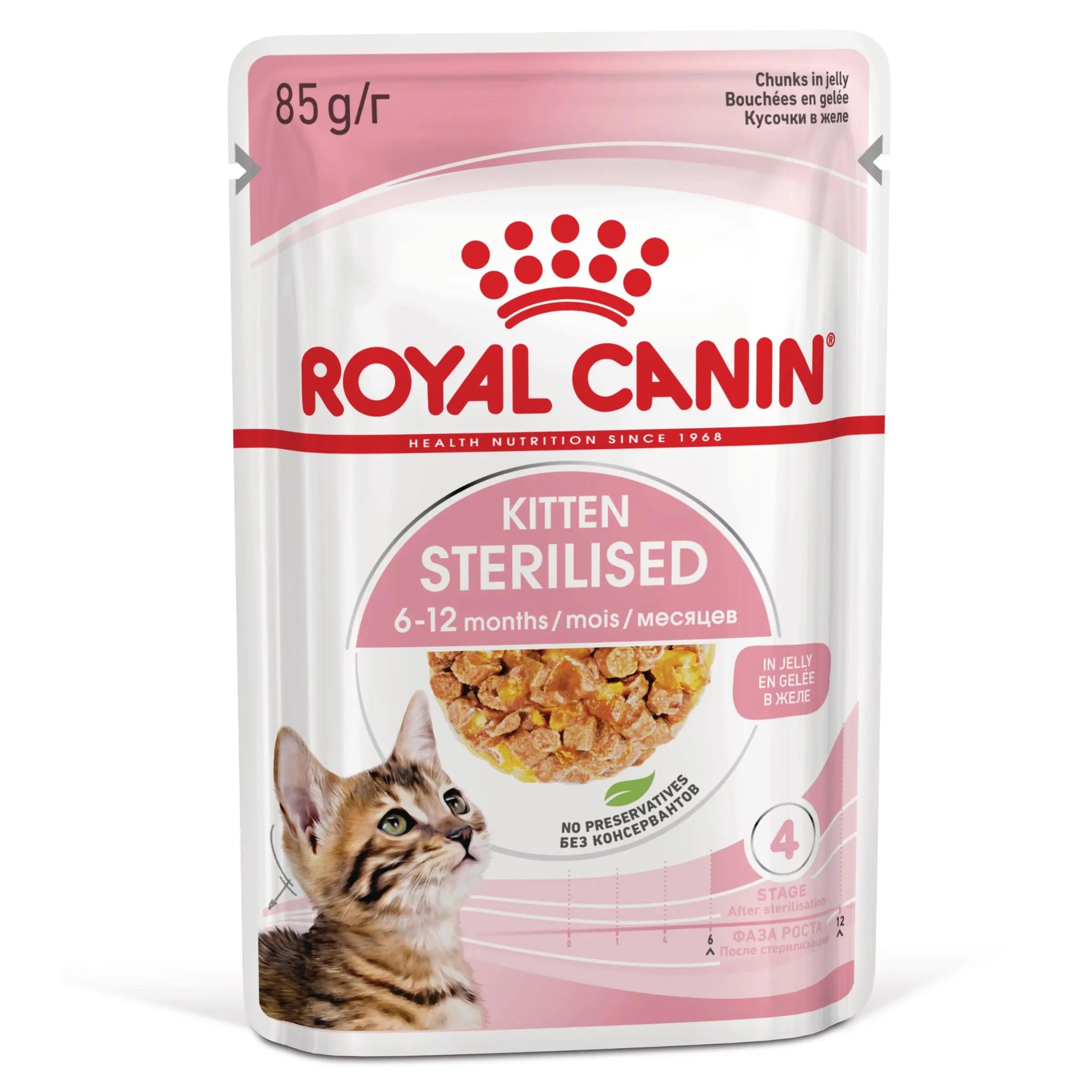 Royal Canin Kitten Sterilized Gelatina 85 g Alimento Húmedo para Gatitos ROYAL CANIN Mascotas-Ávila