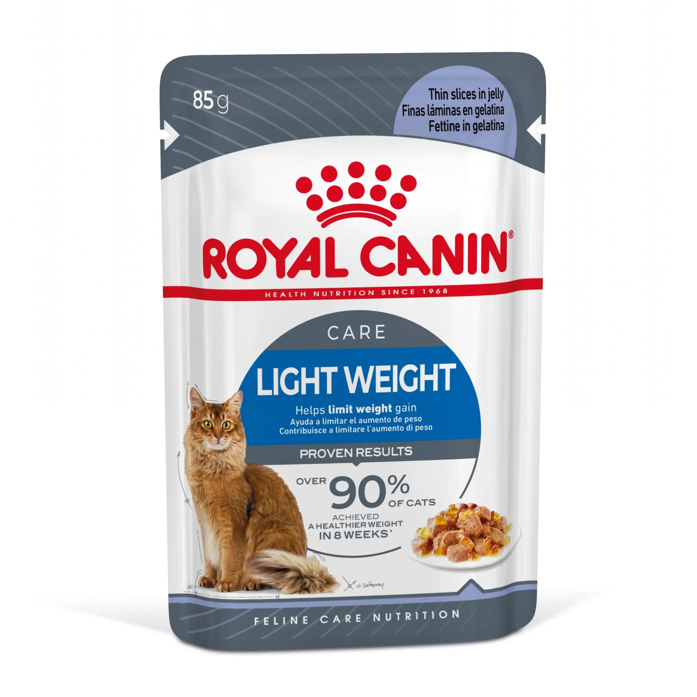 Royal Canin Light Weight Care Finas Láminas en Gelatina 85 g Húmedo para Gatos ROYAL CANIN Mascotas-Ávila