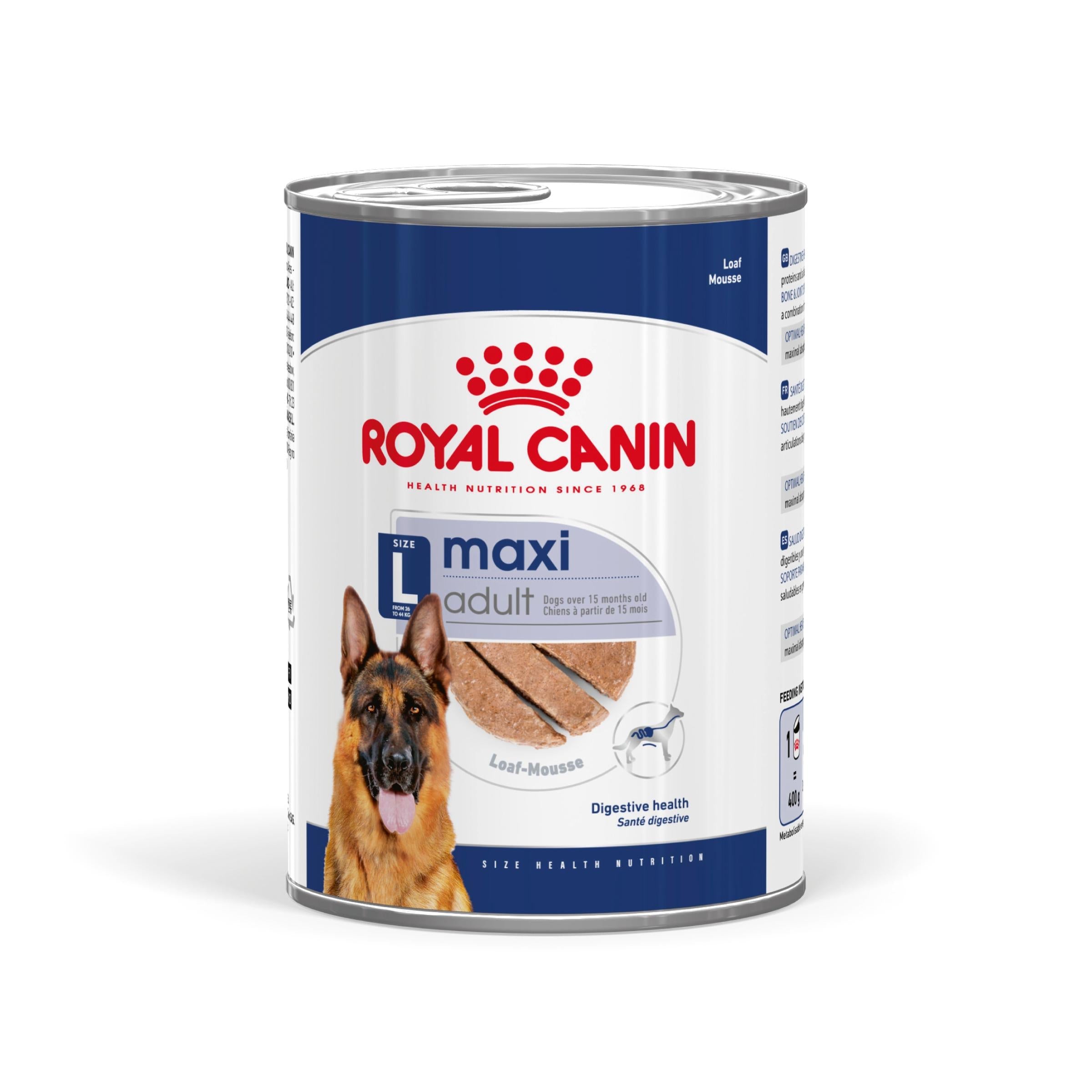 Royal Canin Maxi Adult Lata 410 g Paté Húmedo para Perros ROYAL CANIN Mascotas-Ávila