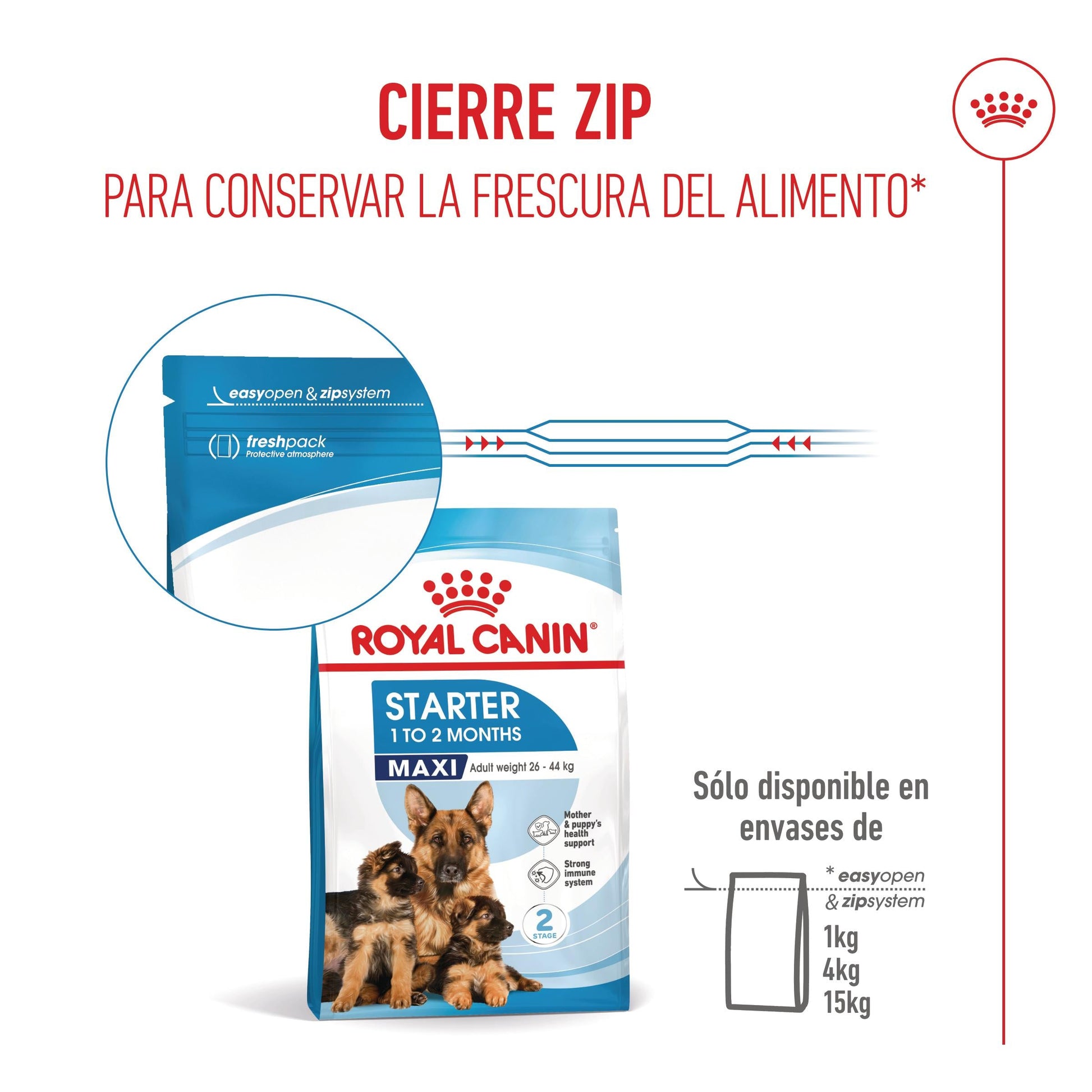Royal Canin Maxi Starter Mother & Babydog Pienso para Cachorros y Madres Lactantes ROYAL CANIN Mascotas-Ávila