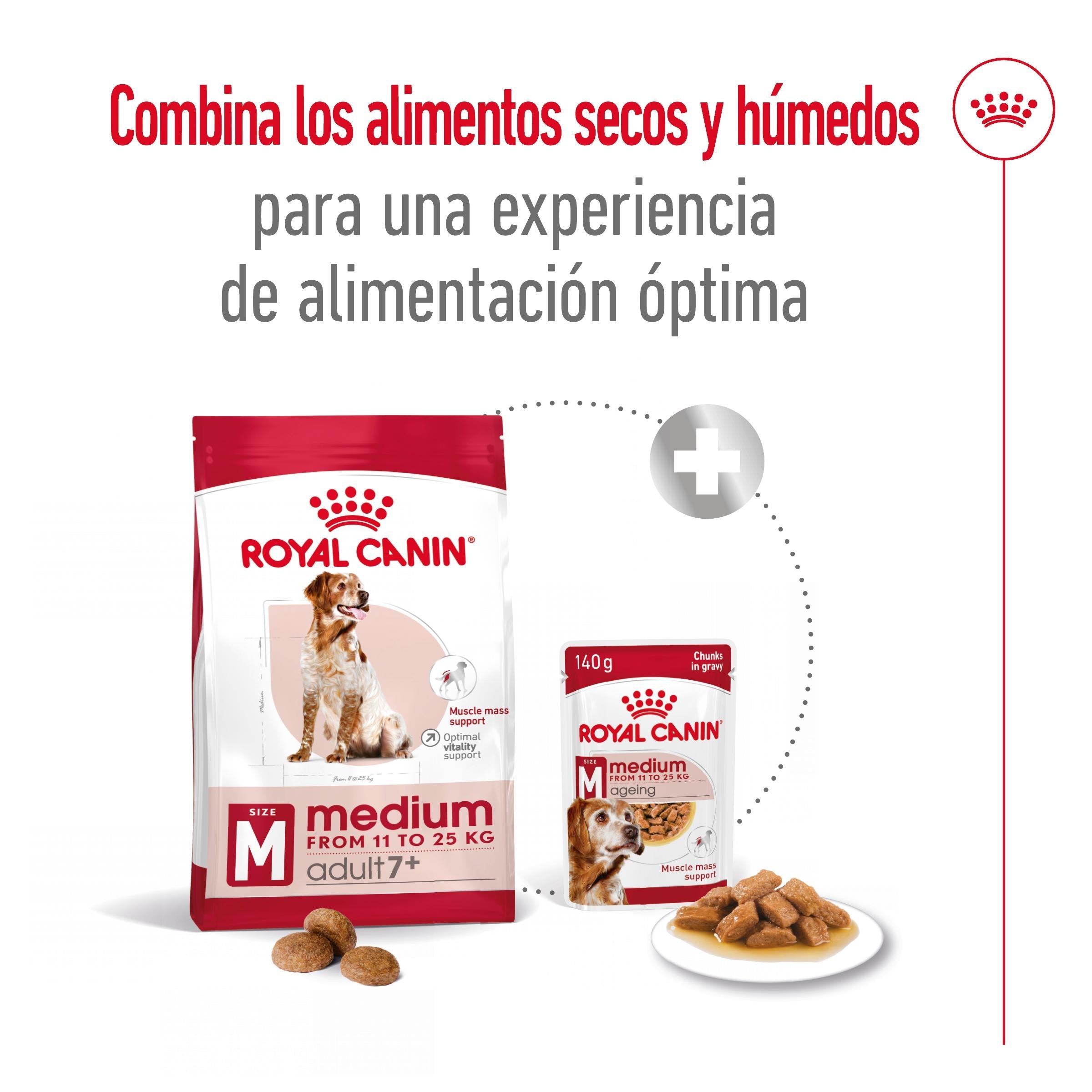 Royal Canin Medium Adult 7+ Pienso para Perros ROYAL CANIN Mascotas-Ávila