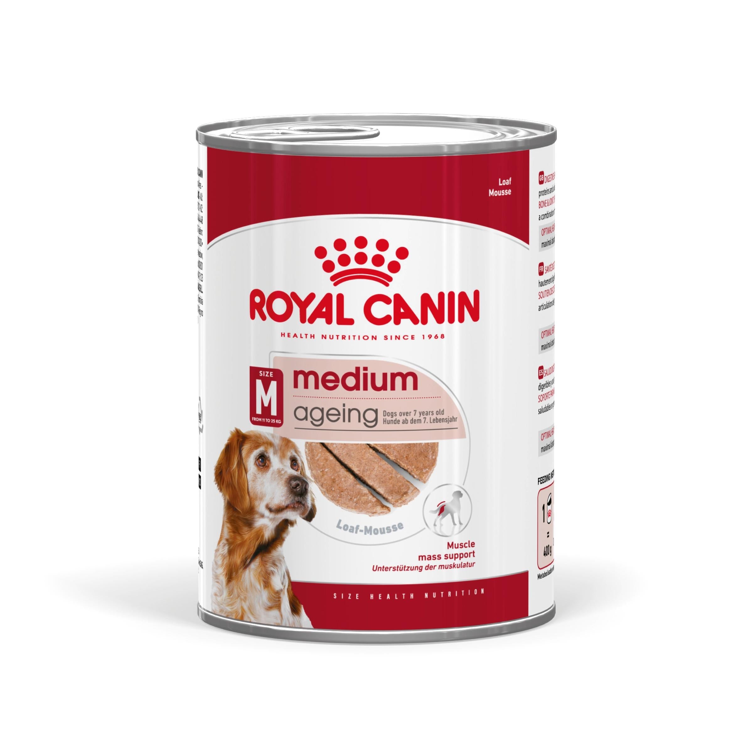 Royal Canin Medium Ageing Lata 410 g Paté Húmedo para Perros ROYAL CANIN Mascotas-Ávila