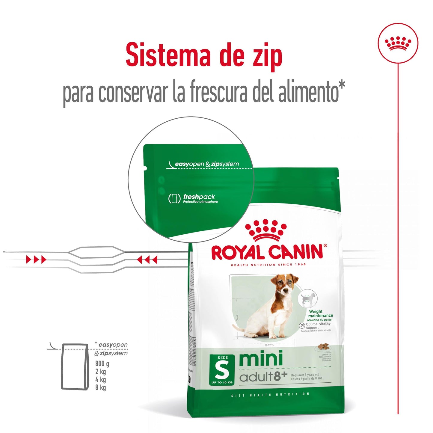 Royal Canin Mini Adult 8+ Pienso para Perros ROYAL CANIN Mascotas-Ávila