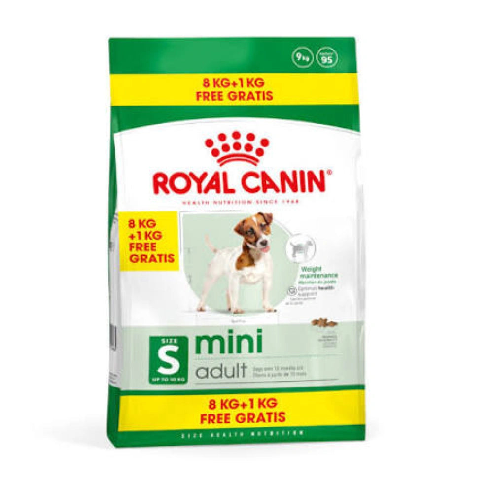 Royal Canin Mini Adult Pienso para Perros 8+1kg ROYAL CANIN Mascotas-Ávila