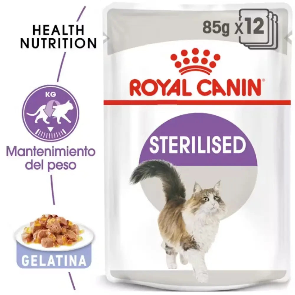 Royal Canin Sterilized Gelatina 85 g Comida Húmeda para Gatos Esterilizados ROYAL CANIN Mascotas-Ávila