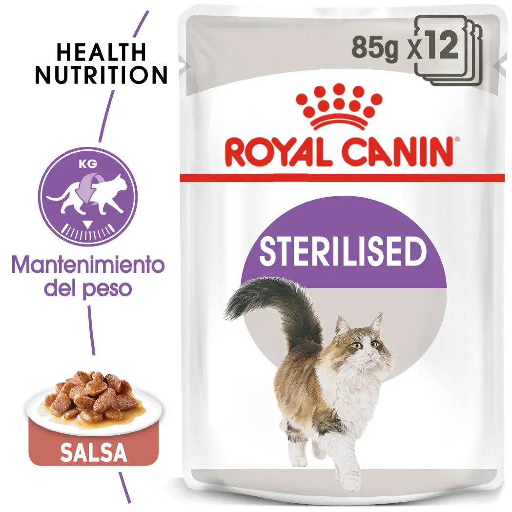 Royal Canin Sterilized Salsa 85 g Comida Húmeda para Gatos ROYAL CANIN Mascotas-Ávila