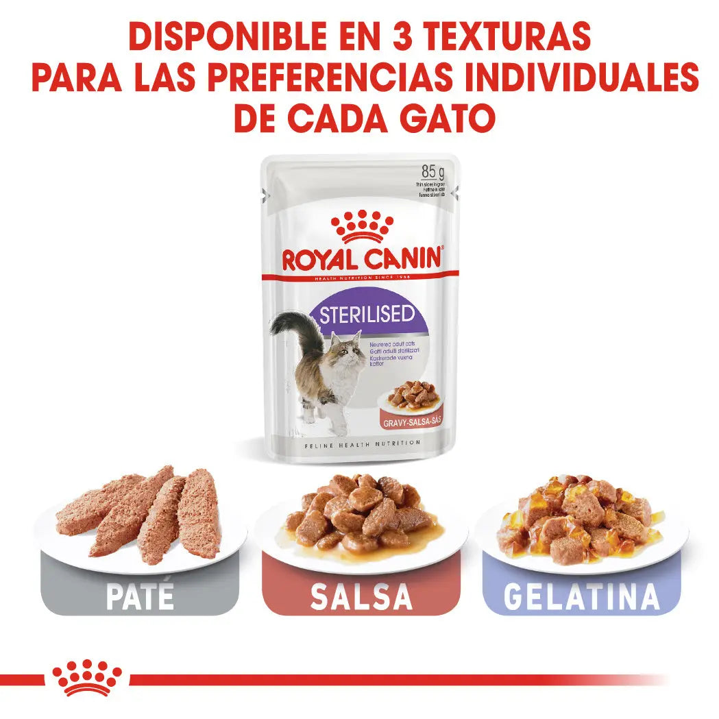 Royal Canin Sterilized Salsa 85 g Comida Húmeda para Gatos ROYAL CANIN Mascotas-Ávila