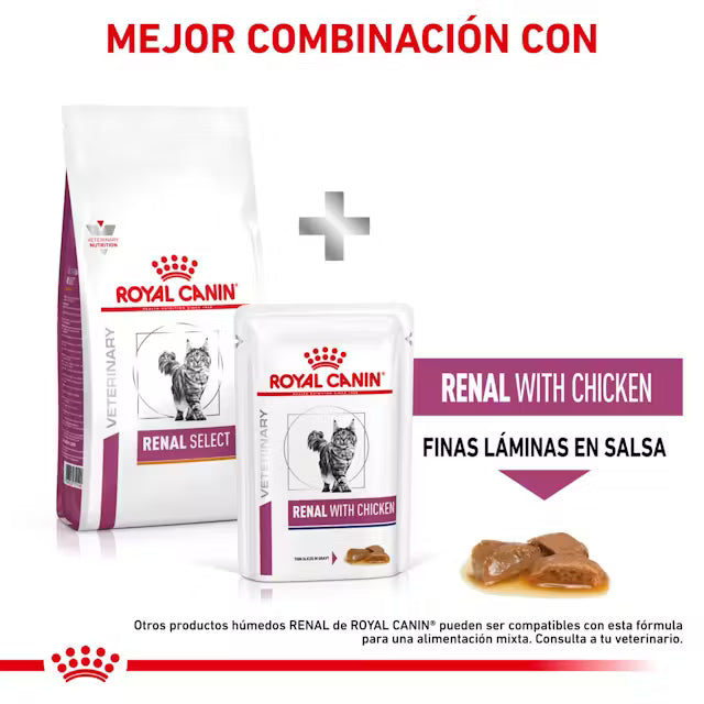 Royal Canin Veterinary Renal Select Pienso para Gatos ROYAL CANIN VETERINARY Mascotas-Ávila