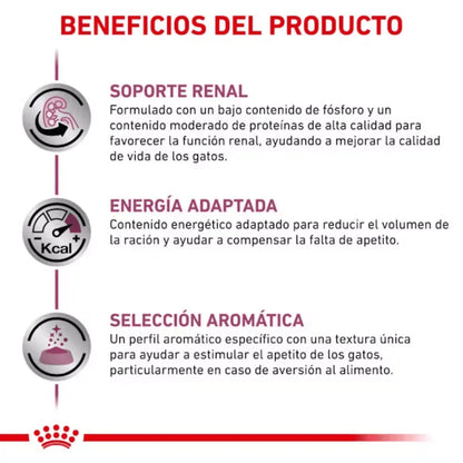 Royal Canin Veterinary Renal con Atún en Salsa 85 g Sobre Húmedo para Gatos ROYAL CANIN VETERINARY Mascotas-Ávila