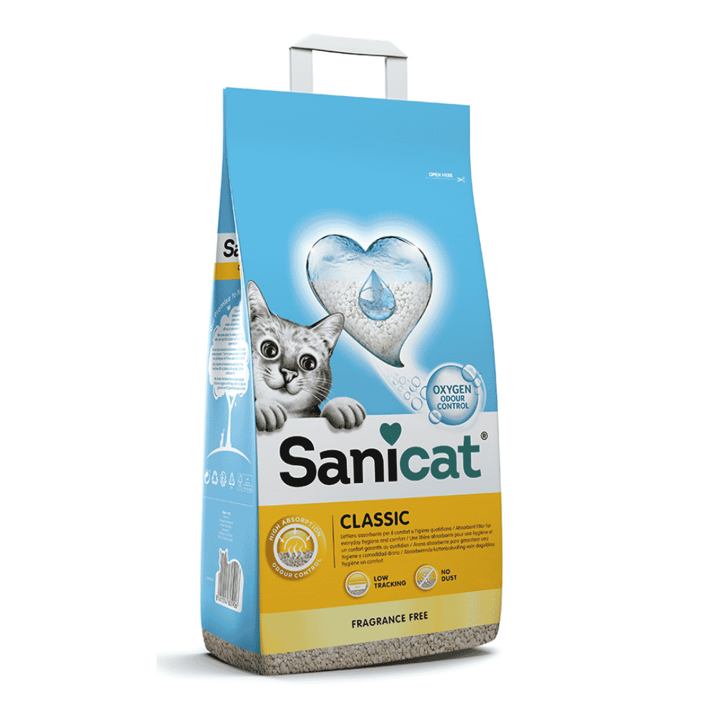 Sanicat Classic 5L Arena para Gatos Sin Fragancia SANICAT Mascotas-Ávila