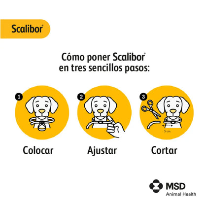 Scalibor Collar Antiparasitario para Perros | 12 Meses de Protección | Mosquitos, Pulgas y Garrapatas SCALIBOR Mascotas-Ávila