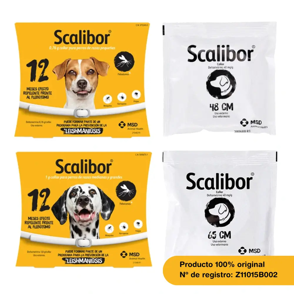 Scalibor Collar Antiparasitario para Perros | 12 Meses de Protección | Mosquitos, Pulgas y Garrapatas SCALIBOR Mascotas-Ávila