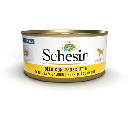 Pollo Y Jamón Schesir Lata Perro 150 g SCHESIR Mascotas-Ávila