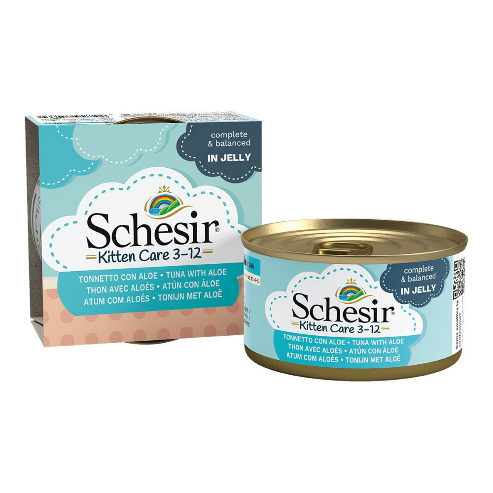 Kitten Atún & Aloe 85 g Schesir Lata de Gato 85 g SCHESIR Mascotas-Ávila