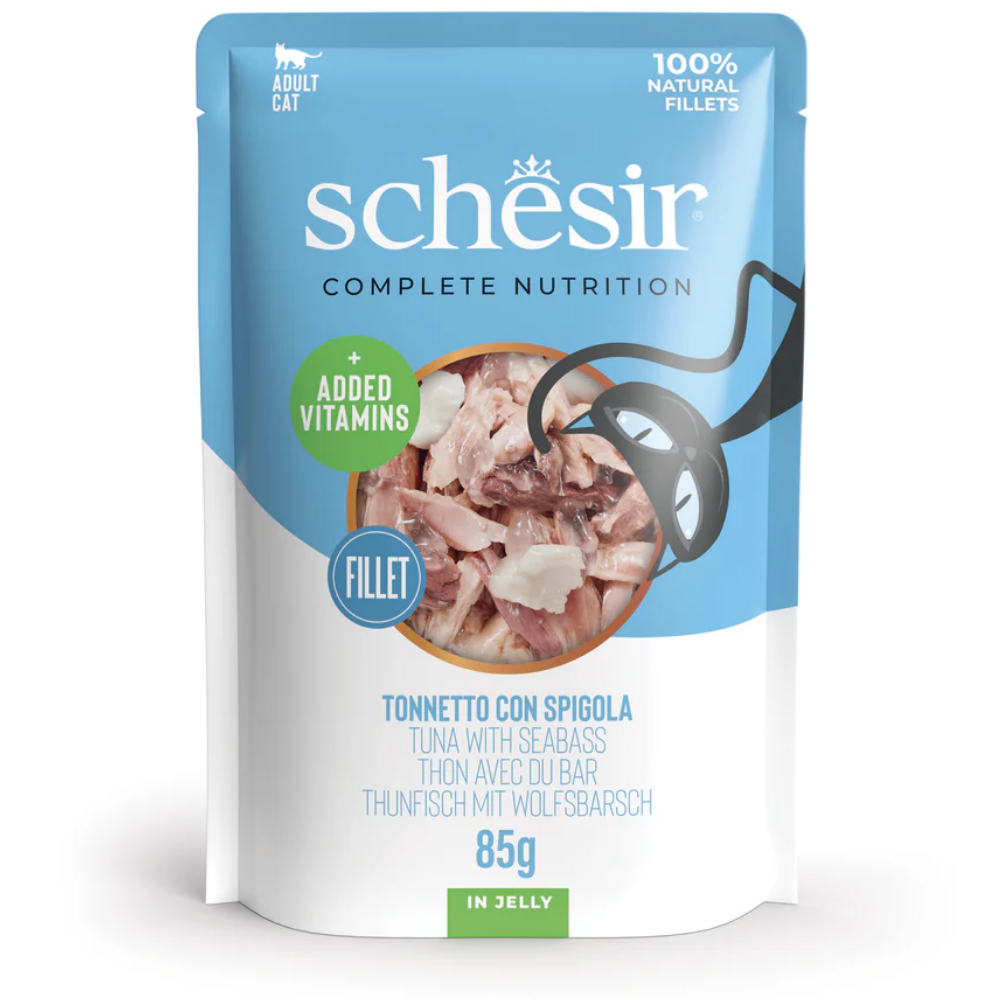 Schesir Sobres Gato 85 g Atún y Lubina SCHESIR Mascotas-Ávila