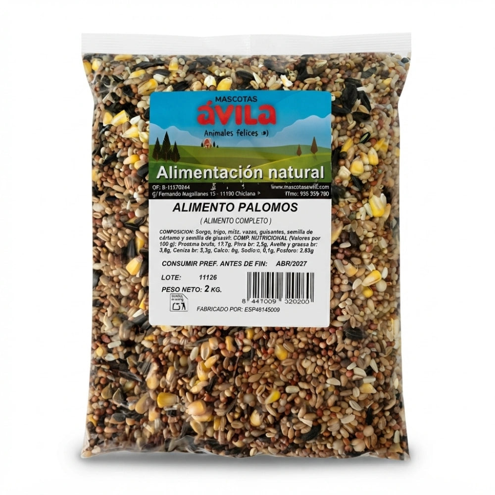 Sinfonía Mixtura Palomo Bolsa 2 kg Comida para Pájaros SINFONIA Mascotas-Ávila