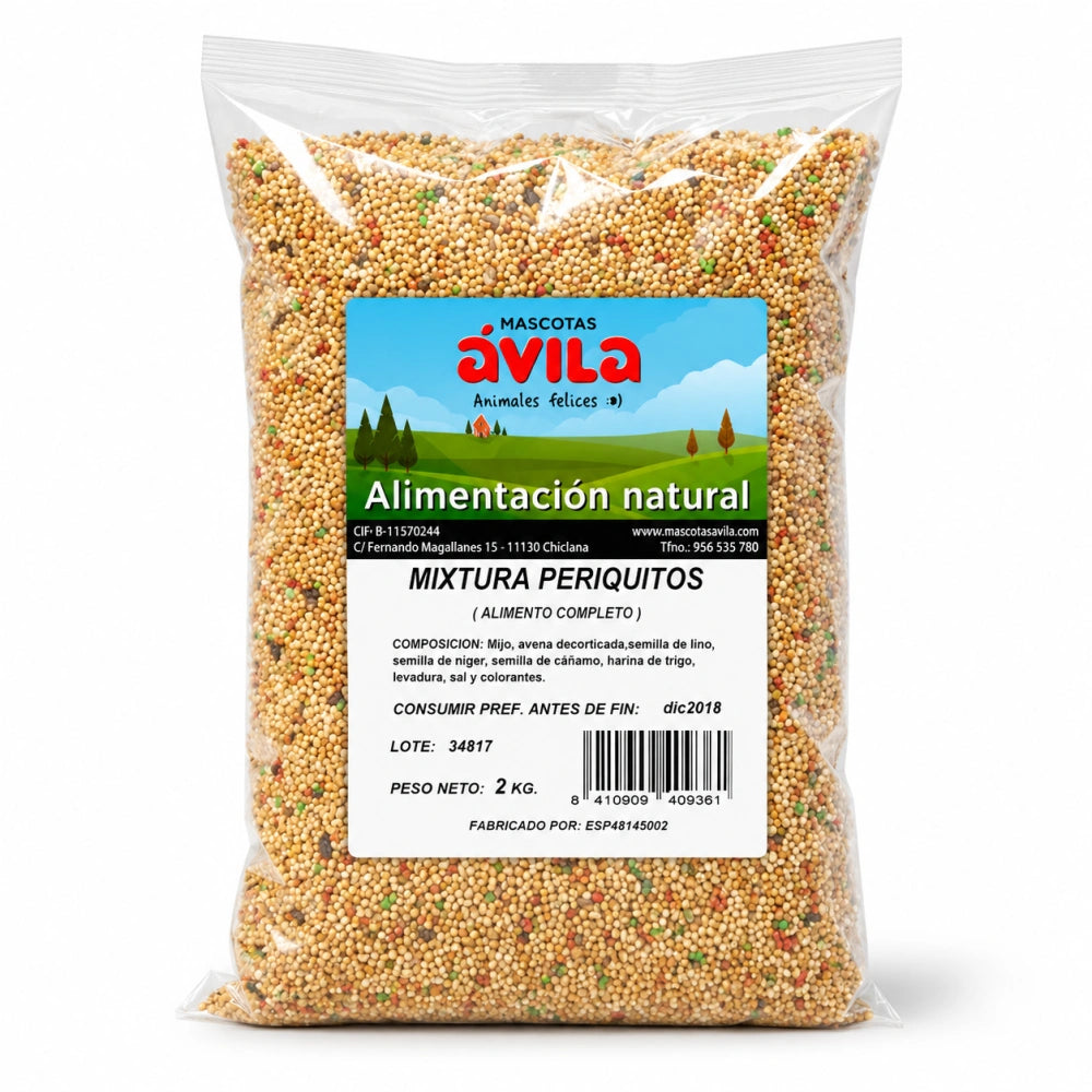 Sinfonía Mixtura Periquitos Bolsa Comida para Pájaros SINFONIA Mascotas-Ávila