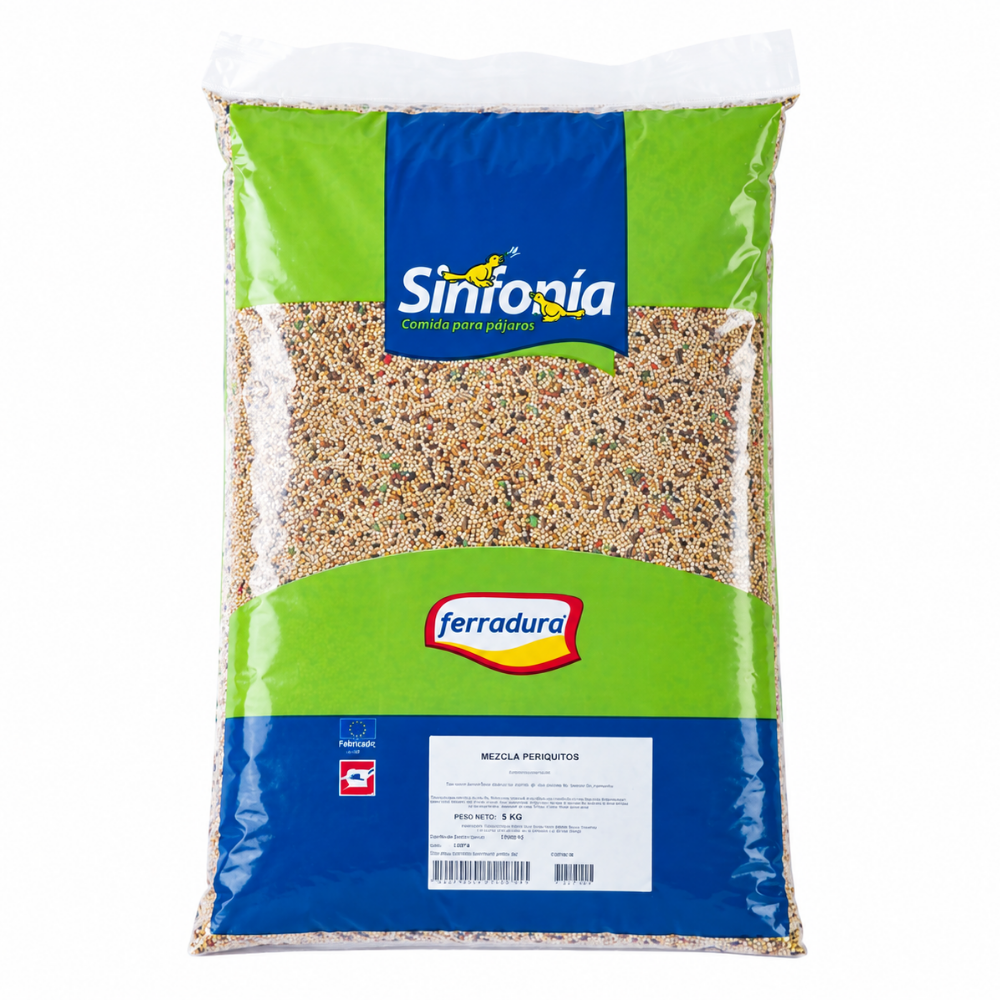 Sinfonía Mixtura Periquitos Bolsa Comida para Pájaros SINFONIA Mascotas-Ávila