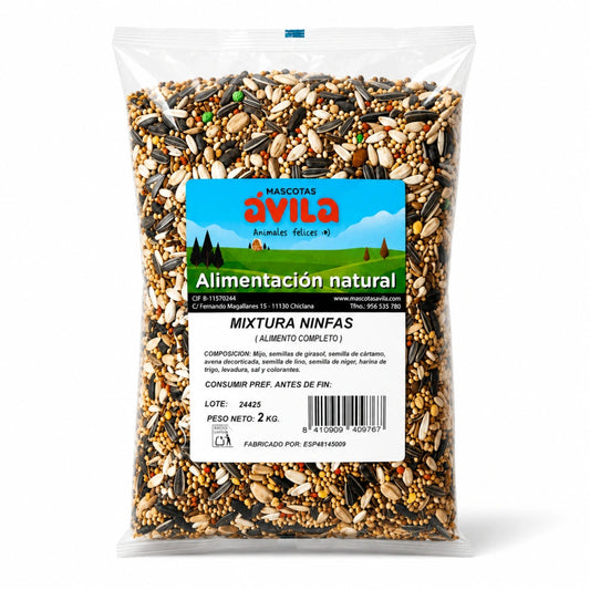 Sinfonía Mixtura para Agapornis y Ninfas Alimentación Natural Bolsa SINFONIA Mascotas-Ávila