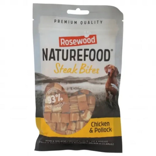 Snack Dog Naturefood Steak Bites Pollo 100 g NATUREFOOD Mascotas-Ávila