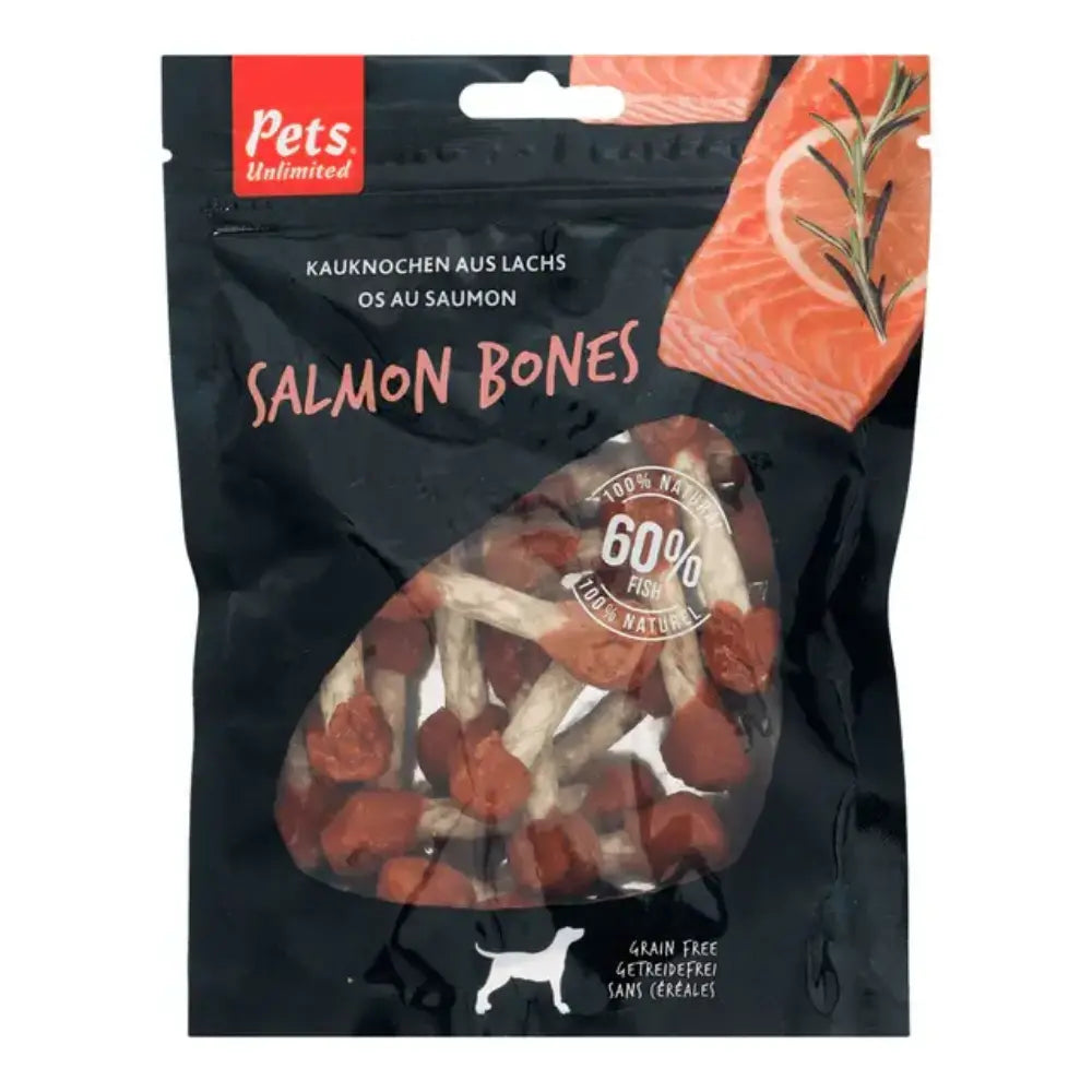 Snack Dog Pets Huesos Masticables de Salmón 150 g PETS UNILIMITED Mascotas-Ávila