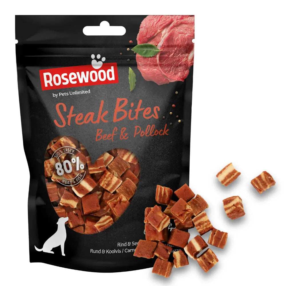 Snack Dog Pets Steak Bites Beef 100 g PETS UNILIMITED Mascotas-Ávila