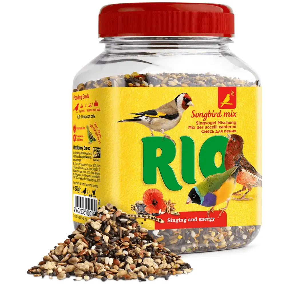 Snack Mix Pájaro Cantor Natural Para Aves 240 g Rio RIO Mascotas-Ávila