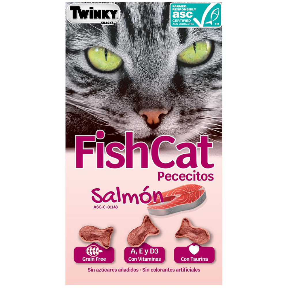 Snack Twinky Fishcat Salmón 40 g TWINKY Mascotas-Ávila