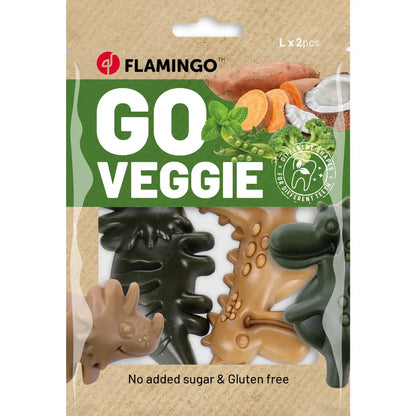 Snack Veggie Dino Bolsa L 2Udes 120 g FLAMINGO Mascotas-Ávila