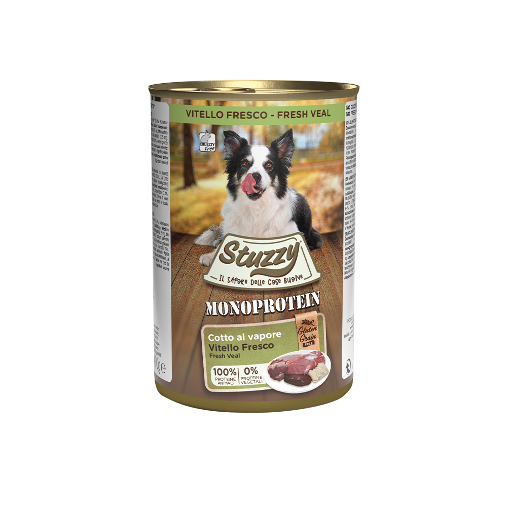 800 g / Buey Stuzzy Monoprotein Paté Lata Comida Húmeda Monoprotéica para Perros SCHESIR Mascotas-Ávila